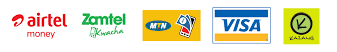 Payment Options - MTN Moey, Zamtel Money, Airtel Money & Visa